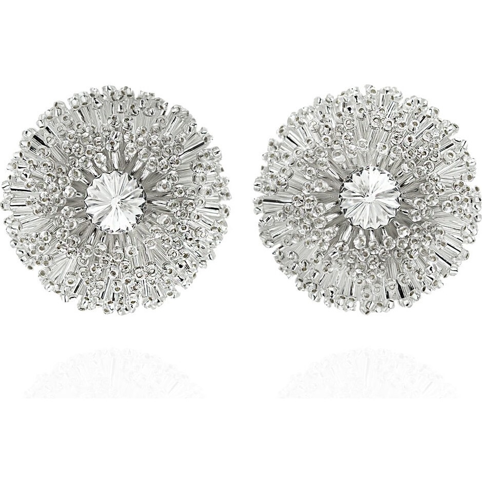 Women's Chiara Clip-On Earrings, Silver Lining - Earrings - 1