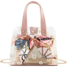 Jelly Daisy Double Tote, Pink