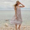 Women's Jaipur Boho Pintuck Sleeveless Dress, Blue Flower Drop - Dresses - 1 - thumbnail