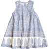 Girls Jaipur Boho Pintuck Sleeveless A-Line Dress, Light Blue Garden - Dresses - 1 - thumbnail