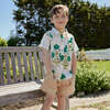 Boys Jack Boho Short Sleeve Oversized Shirt, Jade Dandelion - Shirts - 4