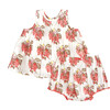 Baby Girls Jaipur Boho 2-Piece Sleeveless Top & Bloomer Set, Wild Strawberries - Mixed Apparel Set - 1 - thumbnail