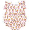 Baby Girls Elsie Boho Ruffle Sleeve Bubble, Yellow Flower Drop - Onesies - 4