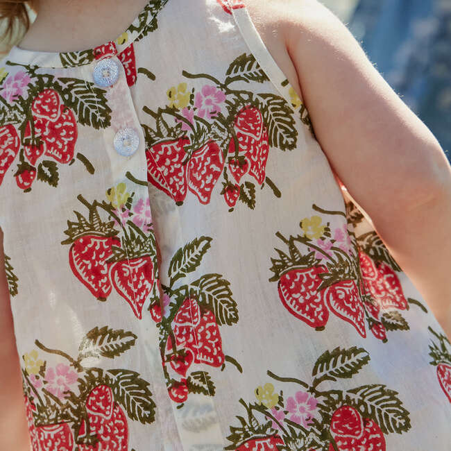 Baby Girls Jaipur Boho 2-Piece Sleeveless Top & Bloomer Set, Wild Strawberries - Mixed Apparel Set - 4
