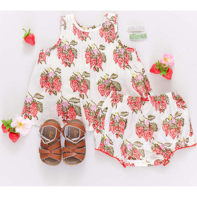 Baby Girls Jaipur Boho 2-Piece Sleeveless Top & Bloomer Set, Wild Strawberries - Mixed Apparel Set - 5