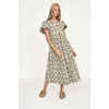 Women's Beacon Hill Short Ve-Neck Sleeve Long Dress, Seaglass In Branch - Dresses - 2