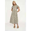 Women's Beacon Hill Short Ve-Neck Sleeve Long Dress, Seaglass In Branch - Dresses - 4