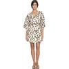 Women's Naxos Cuffed Sleeve Oversized Short Dress, Oyster Print - Dresses - 1 - thumbnail