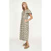 Women's Beacon Hill Short Ve-Neck Sleeve Long Dress, Seaglass In Branch - Dresses - 5