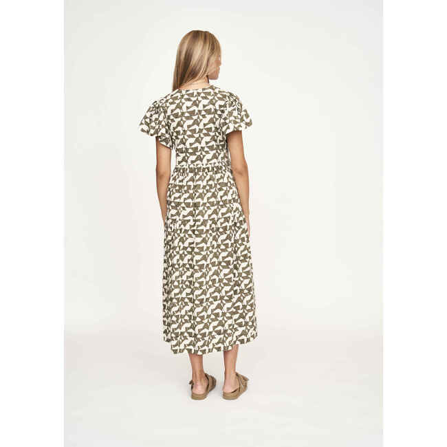 Women's Beacon Hill Short Ve-Neck Sleeve Long Dress, Seaglass In Branch - Dresses - 7