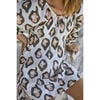 Women's Naxos Cuffed Sleeve Oversized Short Dress, Oyster Print - Dresses - 9