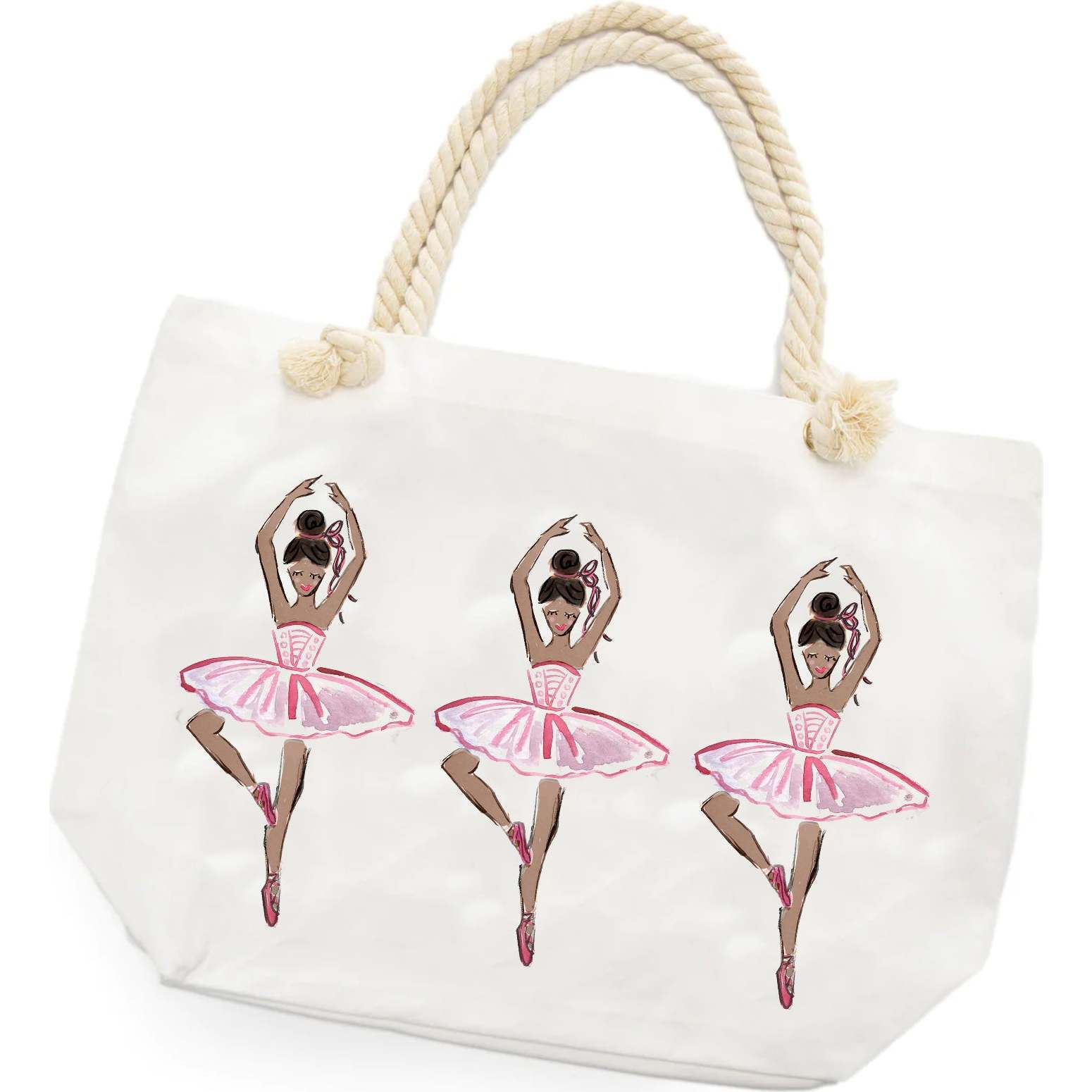 Tote Bag, Ballerinas with Dark Skin Tone - Bags - 1