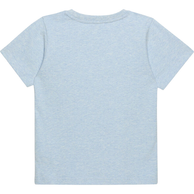 Peppa Pig George Embroidered Short Sleeve T-Shirt, Pale Blue Marl - T-Shirts - 2