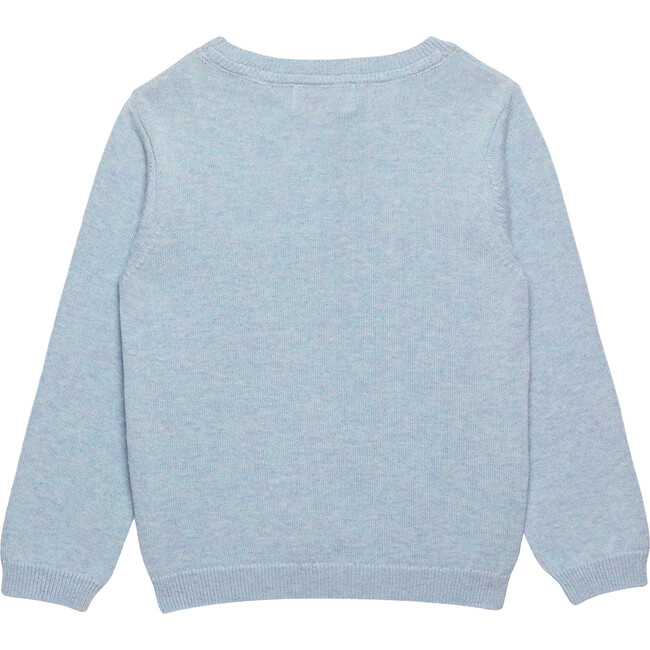 Peppa Pig George Intarsia Ribbed Wide Neck Sweater, Pale Blue Marl - Sweaters - 2