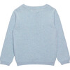 Peppa Pig George Intarsia Ribbed Wide Neck Sweater, Pale Blue Marl - Sweaters - 2