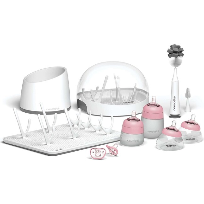 Ultimate Newborn Gift Set - Pink/Grey