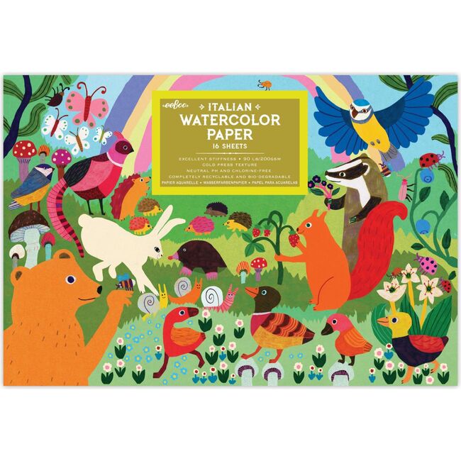 Woodland Rainbow Watercolor Pad/16 Sheets - Painting - 2