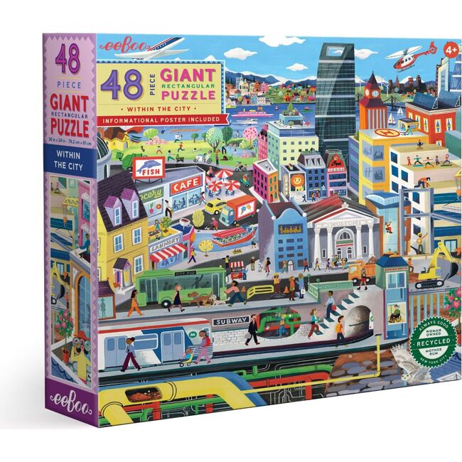 Within the City 48 Piece Giant Floor Jigsaw Puzzle