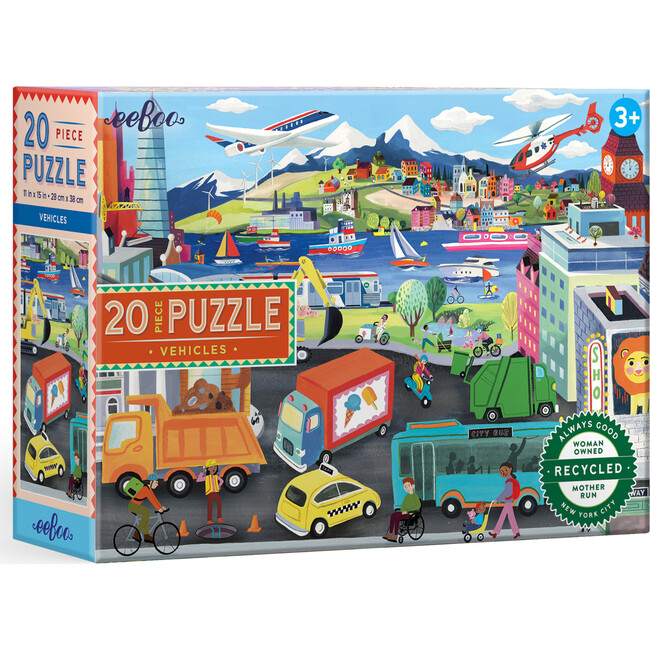 Vehicles 20 Piece Puzzle for Kids