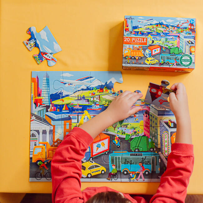 Vehicles 20 Piece Puzzle for Kids - Puzzles - 2