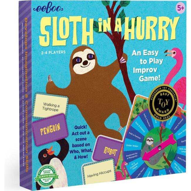 Sloth in a Hurry Action Board Game