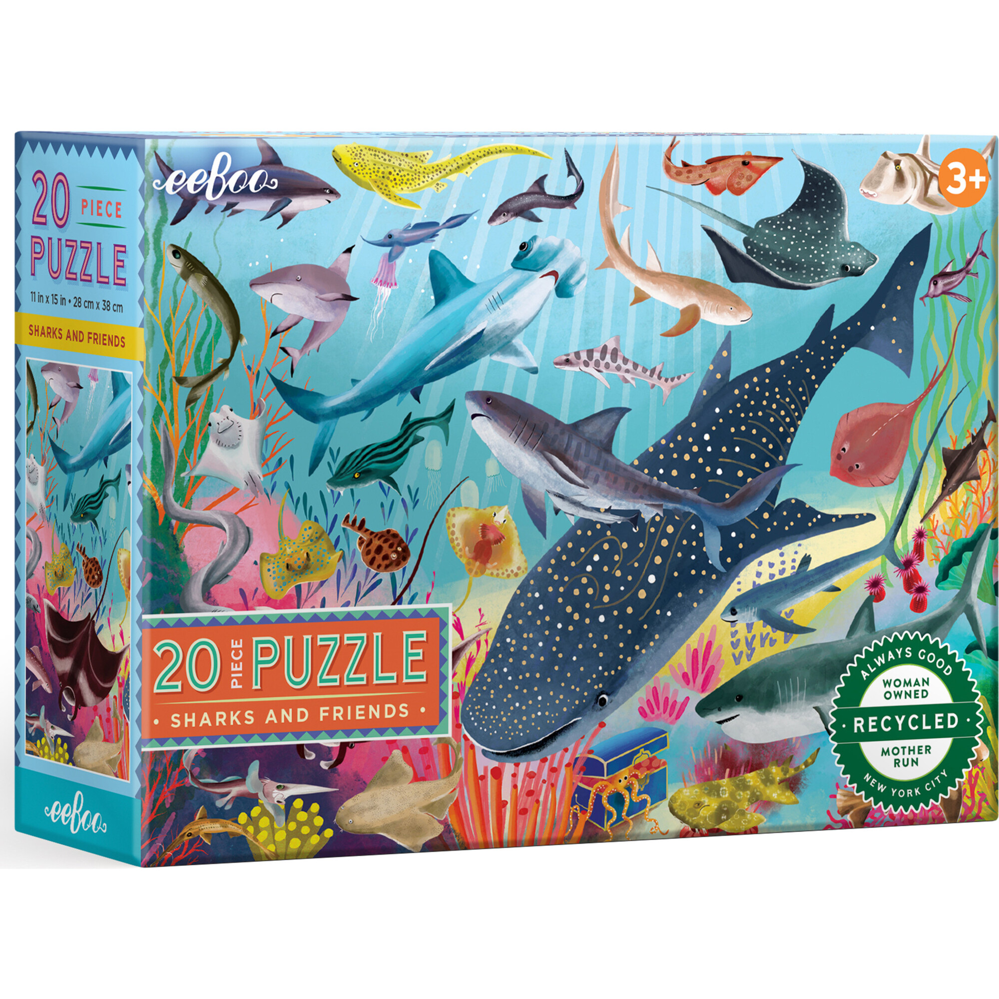 Sharks & Friends - 20 Piece Puzzle - Games - 1