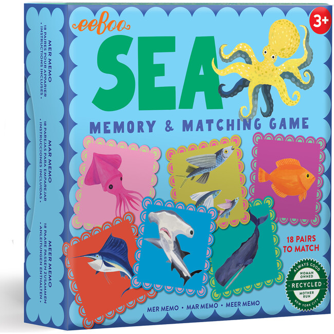 Sea Little Square Memory & Matching Game