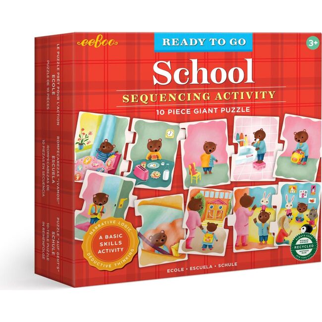 Ready to Go Puzzle - School - Sequencing Activity