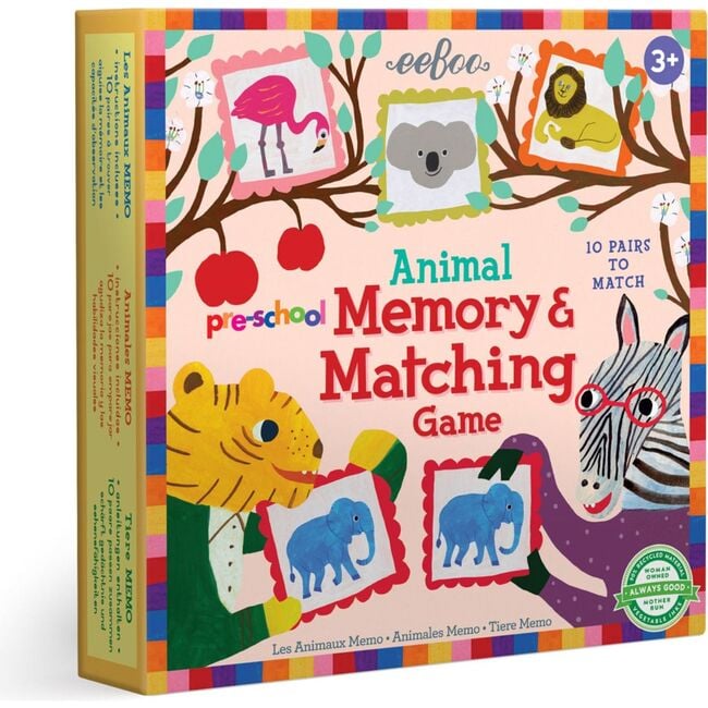 Pre-School Animal Memory and Matching Game