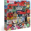 Piece and Love Whimsical Village  1000 piece square adult Jigsaw Puzzle - Puzzles - 1 - thumbnail