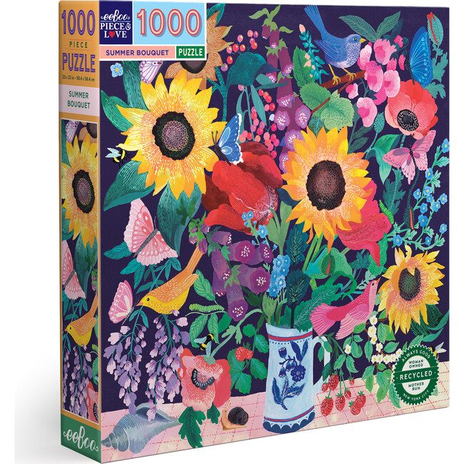 Piece and Love Summer Bouquet 1000 Piece Jigsaw Puzzle