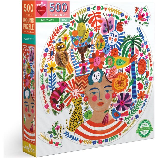 Piece and Love Positivity 500 Piece Jigsaw Puzzle