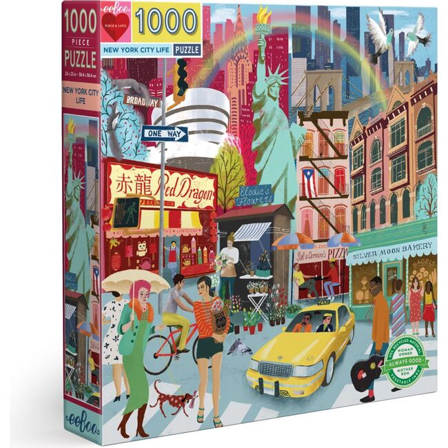 Piece and Love New York Life 1000 piece square adult Jigsaw Puzzle