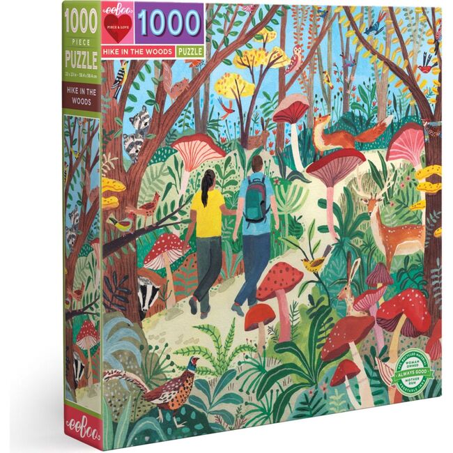 Piece and Love Hike in the Woods 1000 piece Jigsaw Puzzle