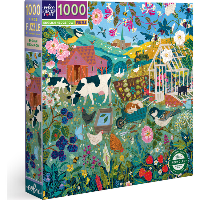 Piece and Love English Hedgerow 1000 Piece Puzzle