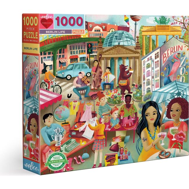 Piece and Love Berlin Life 1000 Piece Square Jigsaw Puzzle