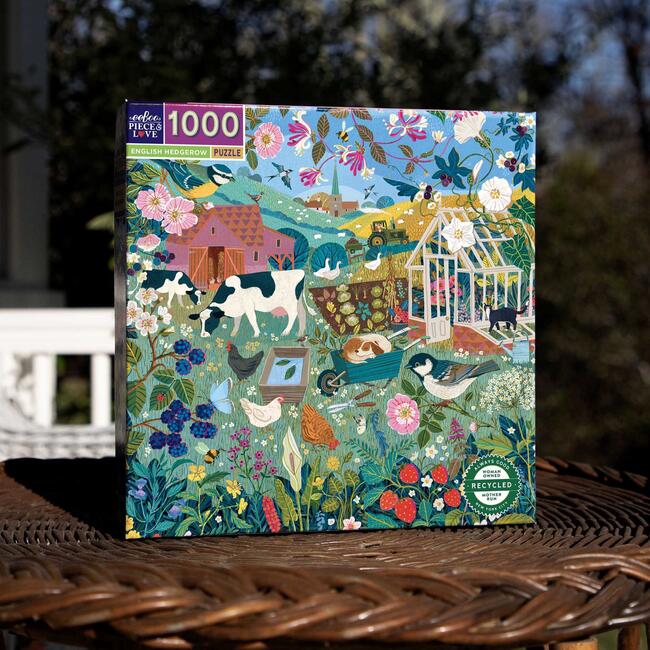 Piece and Love English Hedgerow 1000 Piece Puzzle - Puzzles - 3