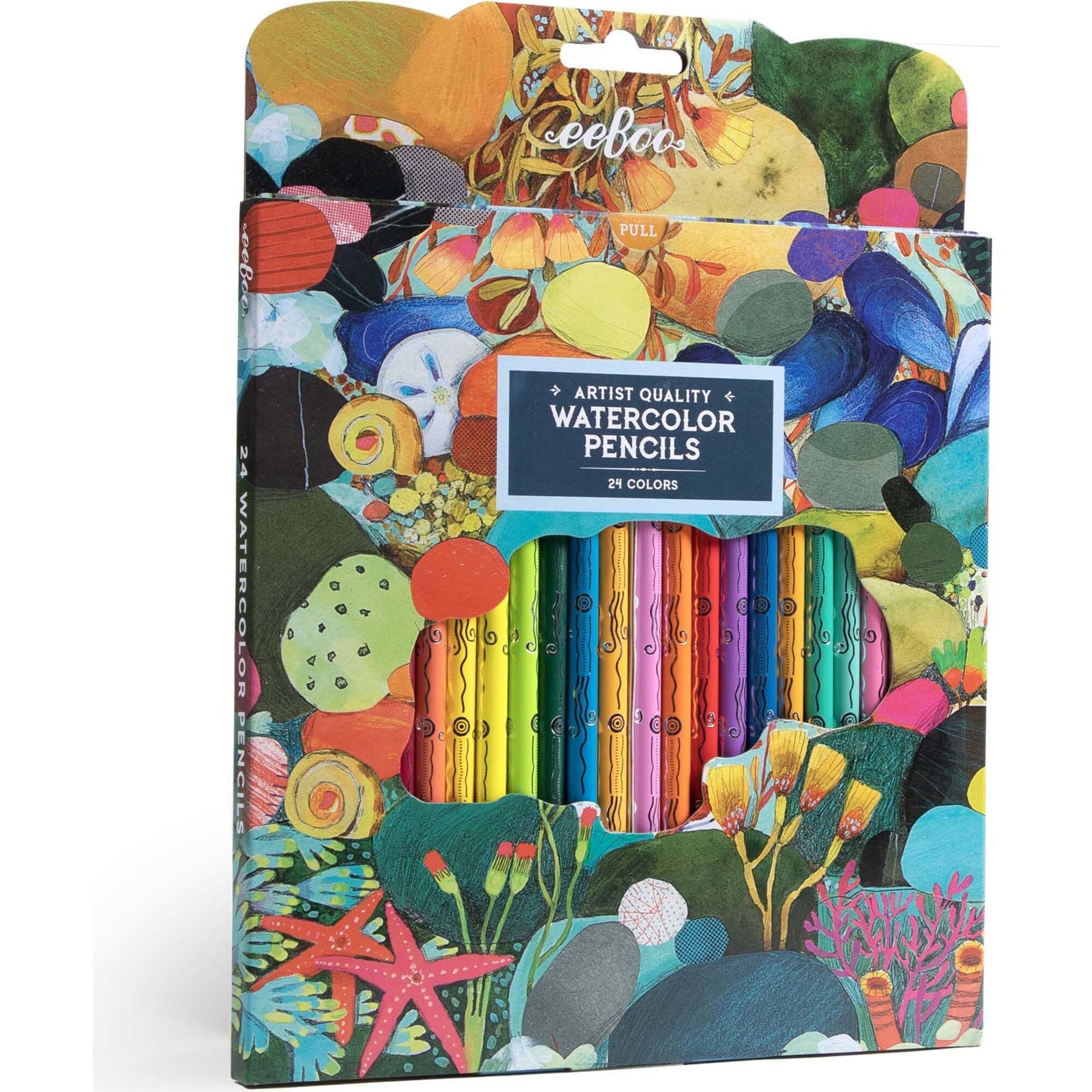 Piece & Love: Tidepool Watercolor Pencils - 24 Count - Coloring - 1
