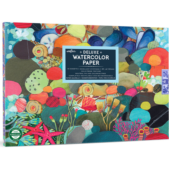 Piece & Love: Tidepool Watercolor Pad - 16 Sheets