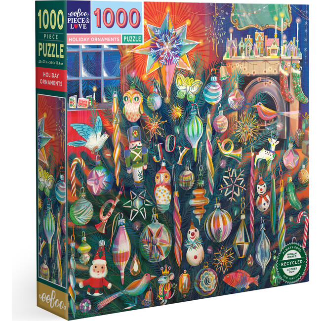 Piece & Love: Holiday Ornaments - 1000 Piece Puzzle