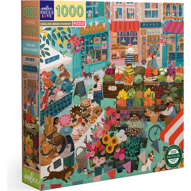 Piece & Love: English Green Market - 1000 Piece Puzzle