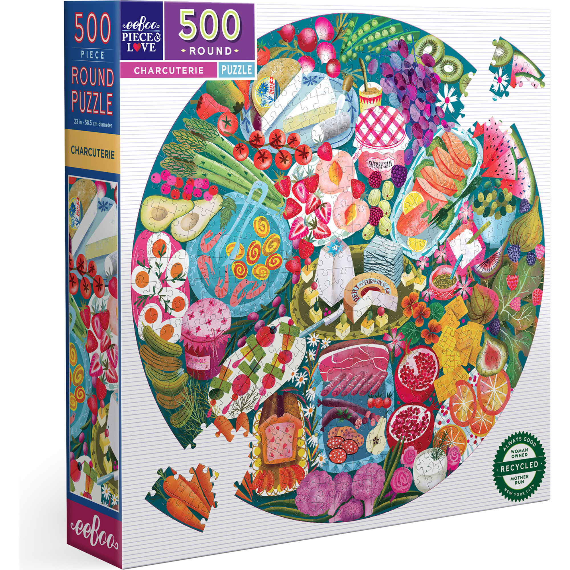 Piece & Love: Charcuterie - 500 Piece Puzzle - Puzzles - 1