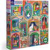 Piece & Love: Cats In Window - 1000 Piece Puzzle - Puzzles - 1 - thumbnail