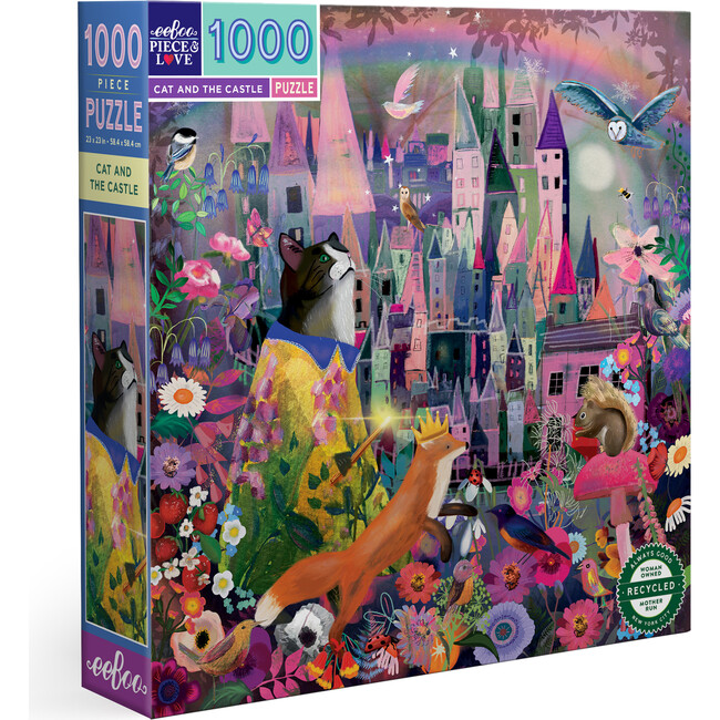 Piece & Love: Cat & The Castle - 1000 Piece Puzzle