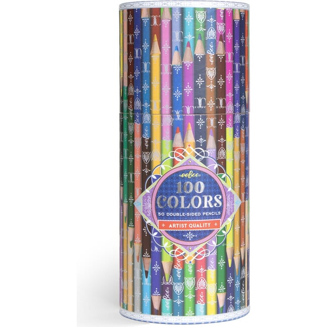 Piece & Love: 100 Colors - 50 Double-Sided Color Pencils