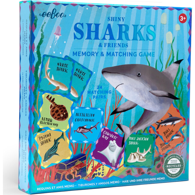 Memory & Matching Game: Shiny Sharks & Friends