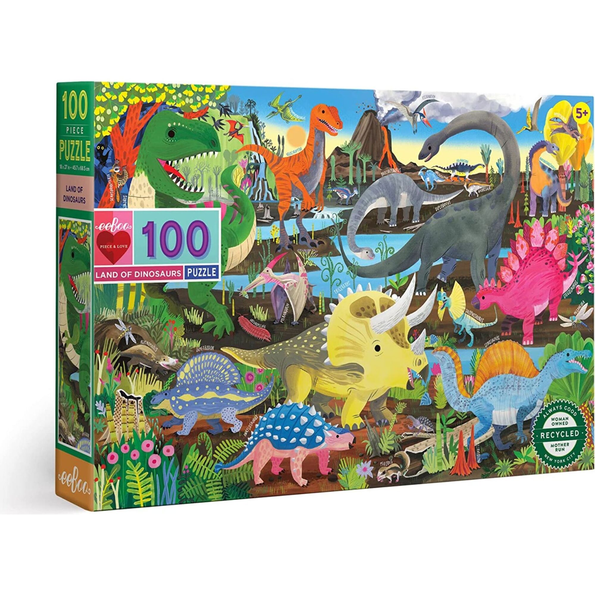 Land of Dinosaurs 100 piece puzzle - Puzzles - 1