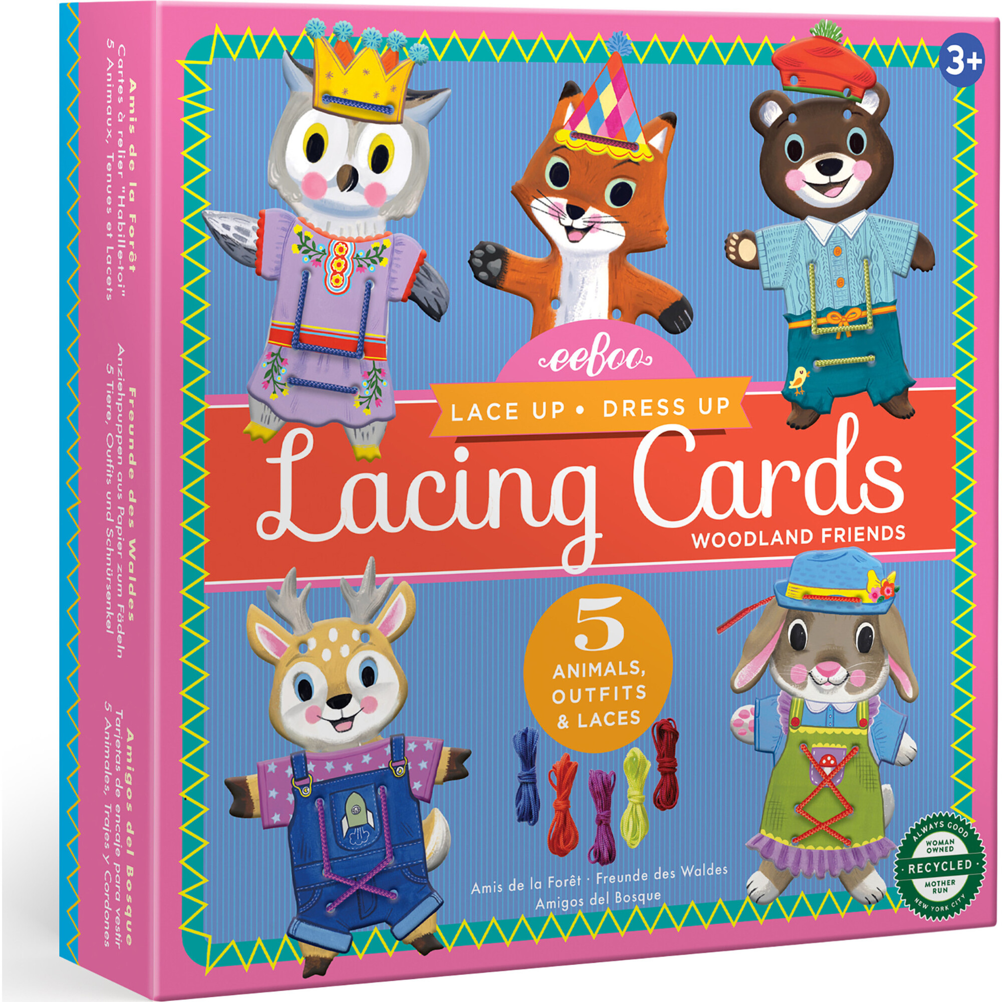 Dress Up Lacing Cards: Woodland Friends - Games - 1