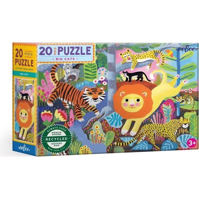 Big Cats 20 Piece Jigsaw Puzzle