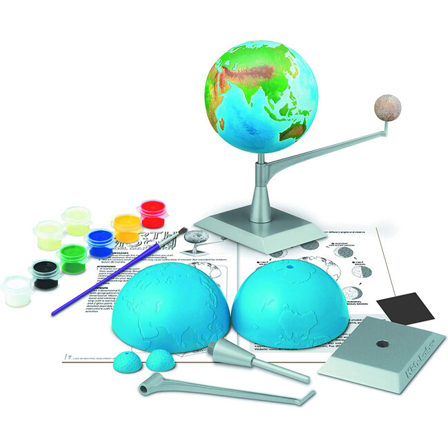 4M KidzLabs Earth and Moon Model Kit - STEM Toys - 3